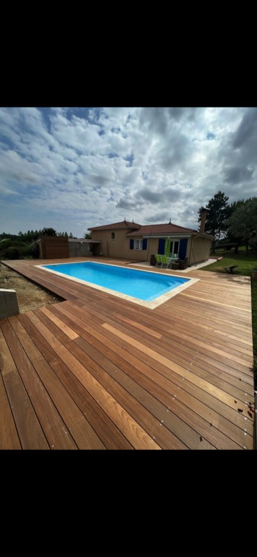 Réalisation d’une terrasse bois en Ipe sur la commune de GEMIL