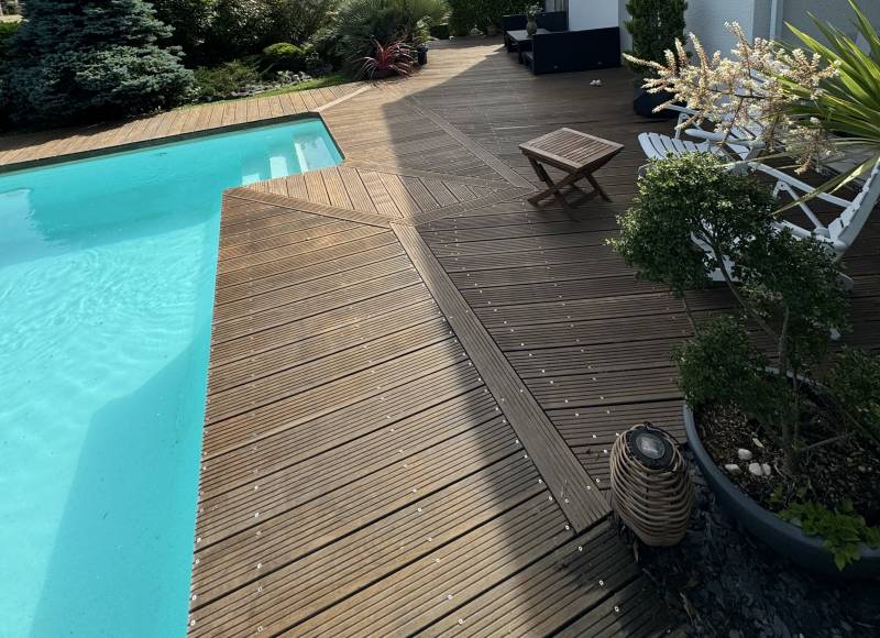 Rénovation d'une terrasse âgée de 20 ans sur la commune de Rebigue