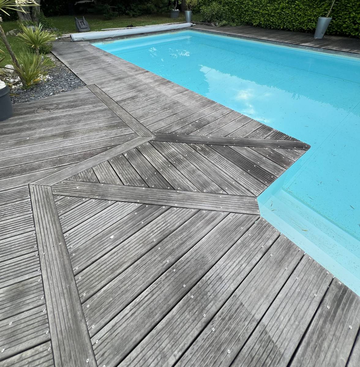 Rénovation d'une terrasse âgée de 20 ans sur la commune de Rebigue